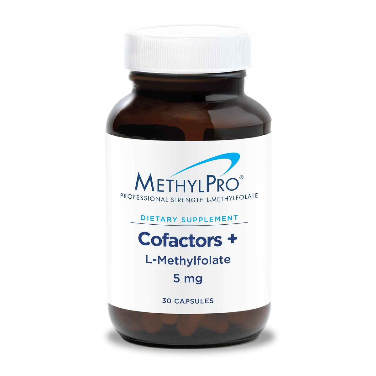 MethylPro Cofacteurs L-Methylfolate sur flacon, soutien potentiel de méthylation et d'humeur.
