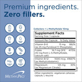 Gélules MethylPro ouvertes révélant une texture compacte et facile à avaler.
