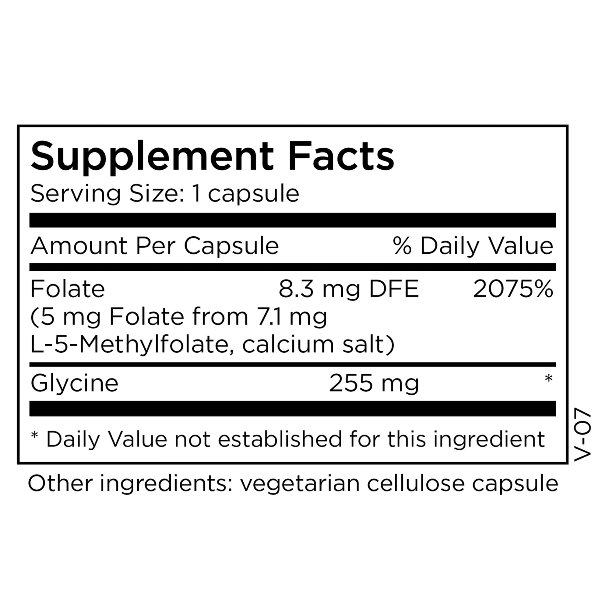 MethylPro L-Methylfolate 5 mg gélules : forme biodisponible prête à l'emploi.