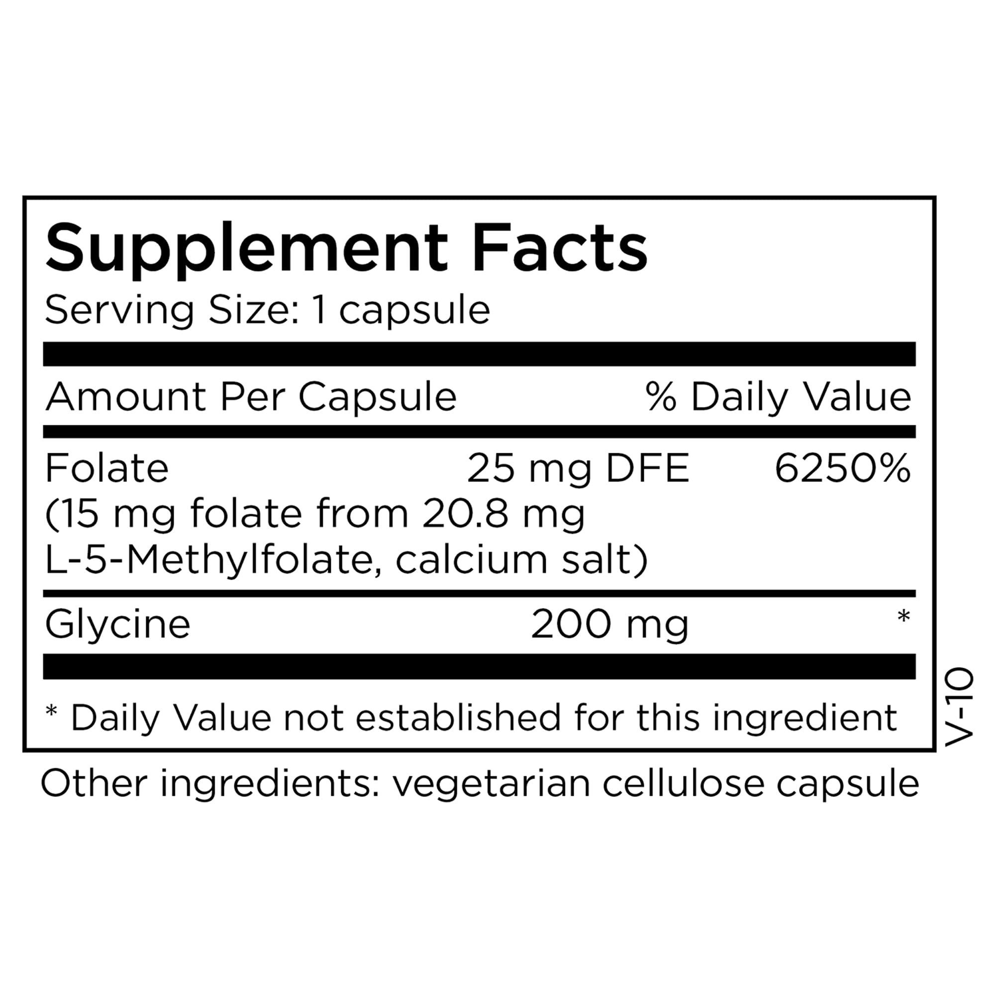Capsules rondes MethylPro L-Méthylfolate prêtes pour le cerveau.