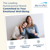 MethylPro L-Theanine 200mg, étiquette et présentation du produit clair.