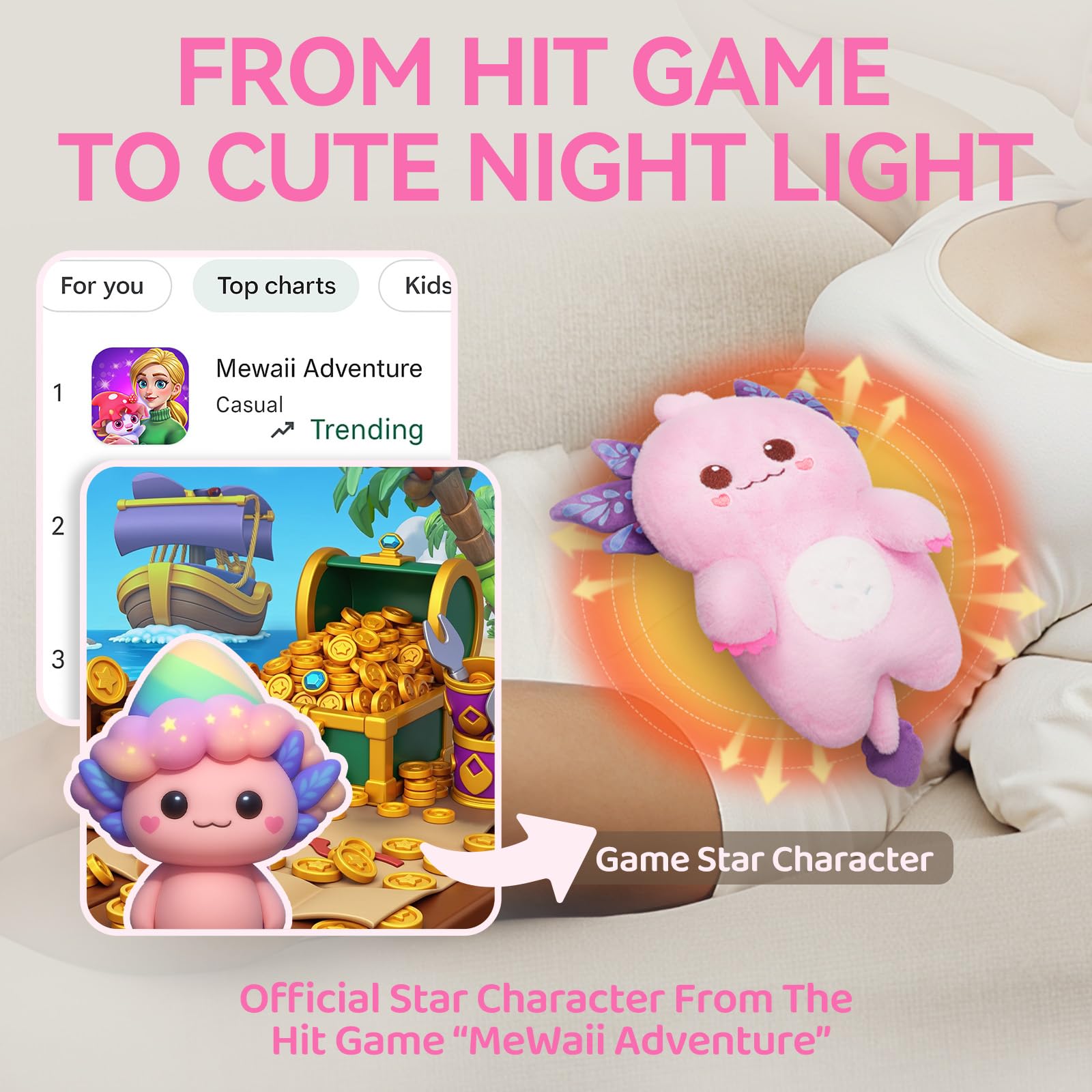Emballage cadeau prêt à offrir Mewaii Axolotl peluche