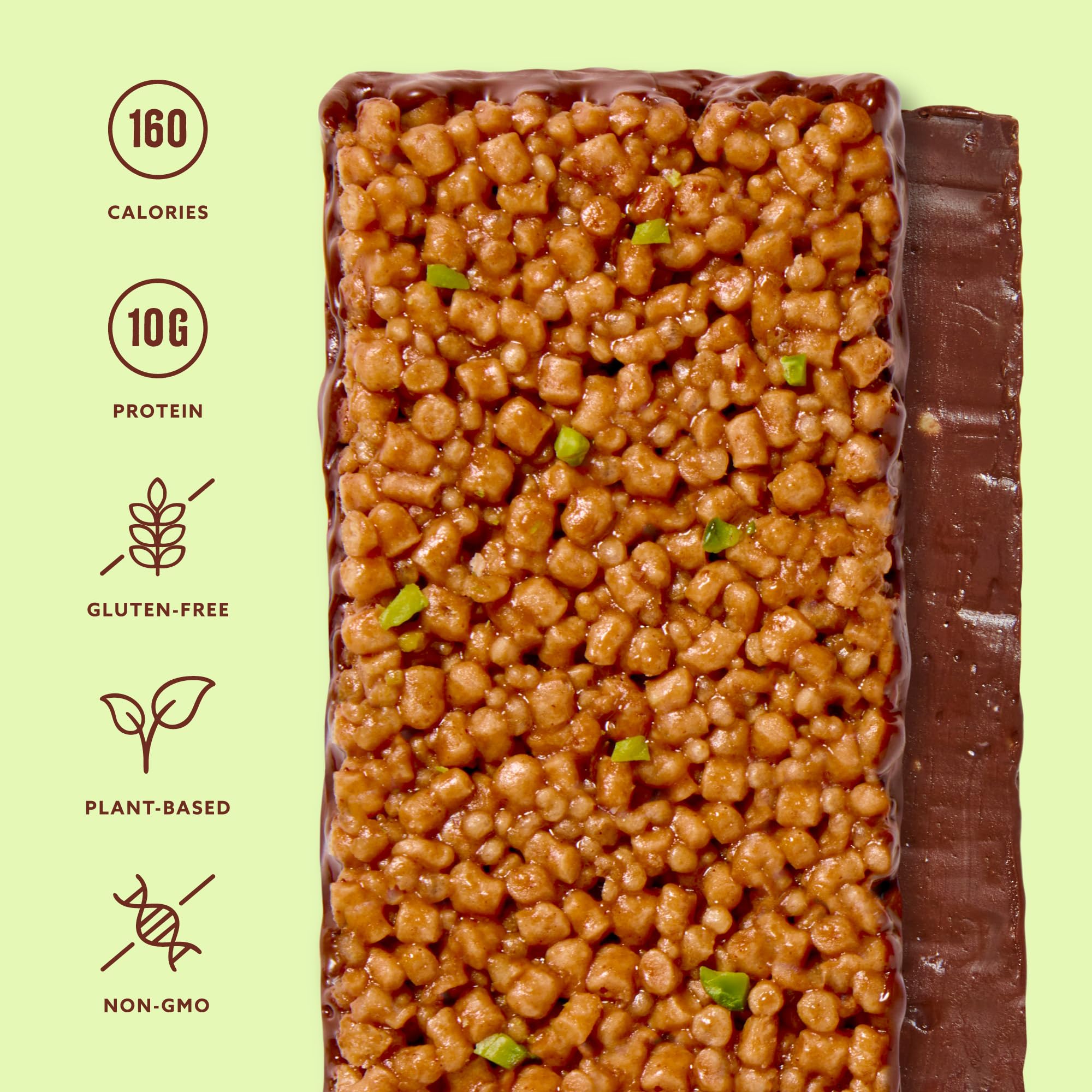 Goût pistache-chocolat Mezcla avec crème d'amande, snack satisfaisant