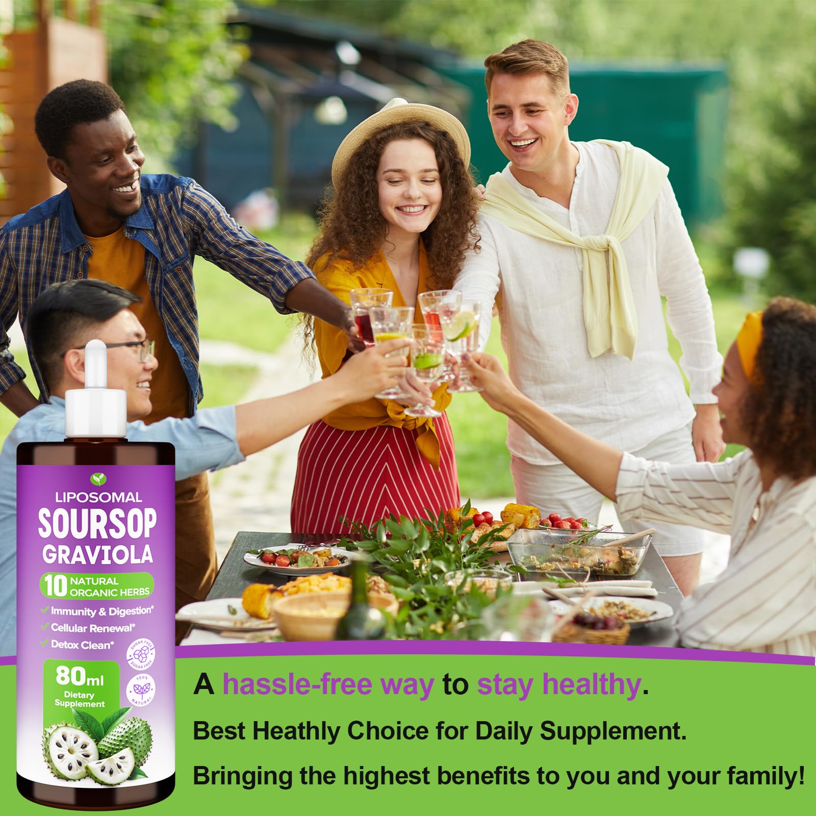 Mezqai Soursop Bitters Liquid - mélange bio prêt à intégrer votre routine quotidienne.