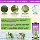 Mezqai Soursop Bitters Liquid - liposomes pour absorption améliorée des actifs.