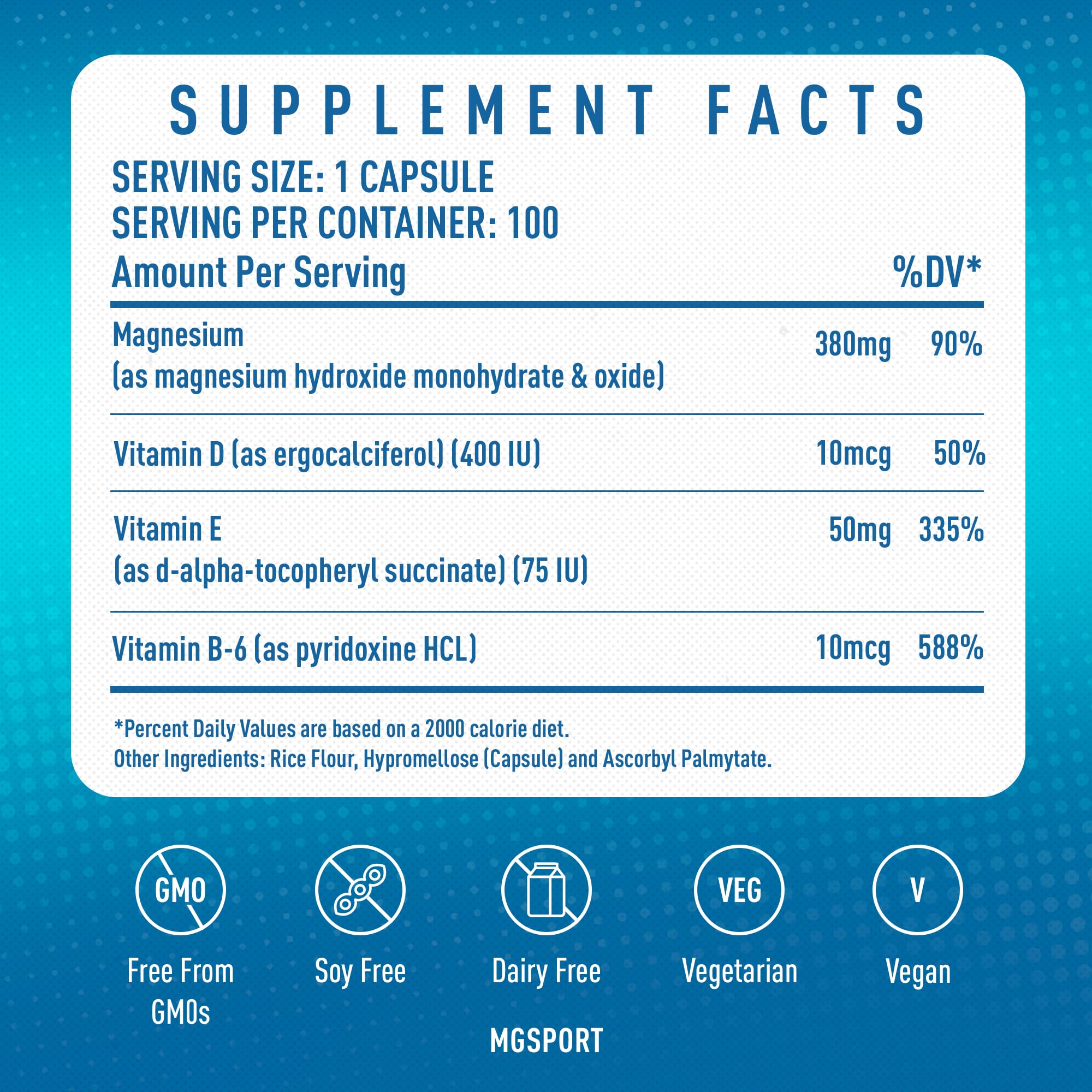 MgSport dose unique de 380mg, pratique le soir
