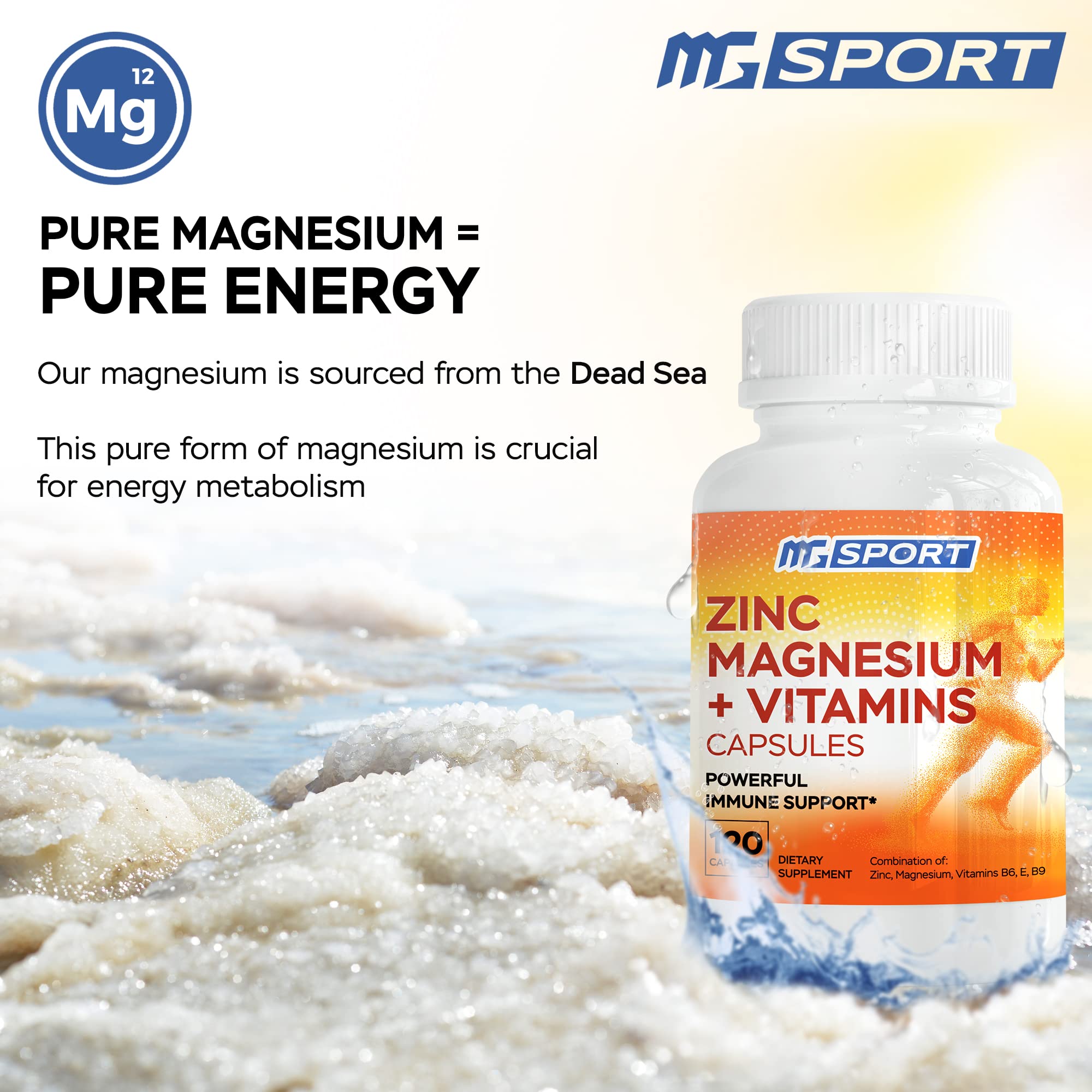 MgSport ZMA : contexte sportif montrant récupération et énergie potentielle.