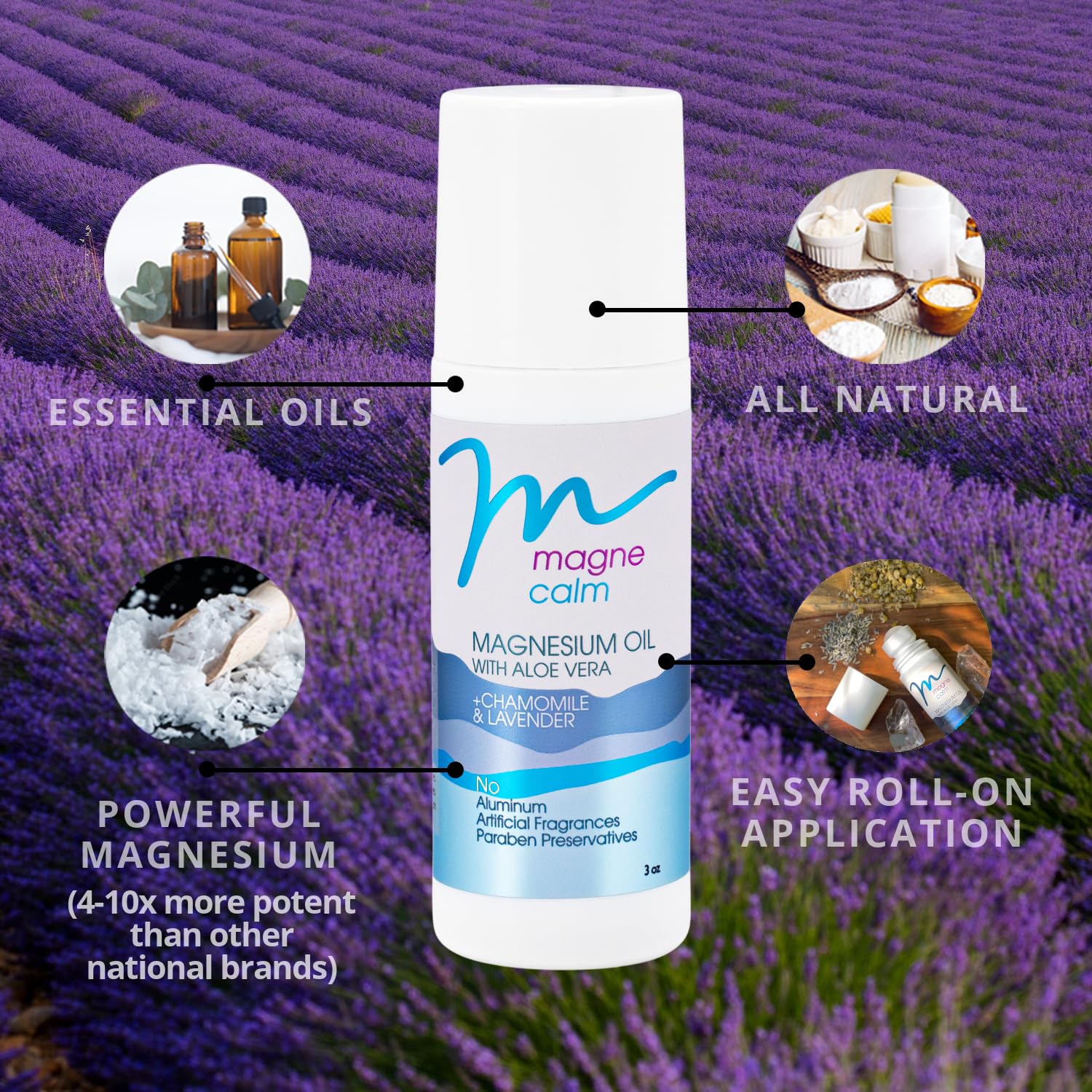 MG12 MagneCalm Roll-On, texture douce et agréable sur la peau sensible