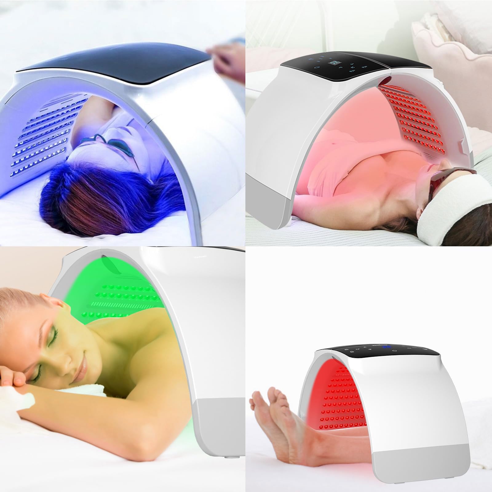 Mhpoycd masque lumière cyan favorise un éclat naturel et homogène.