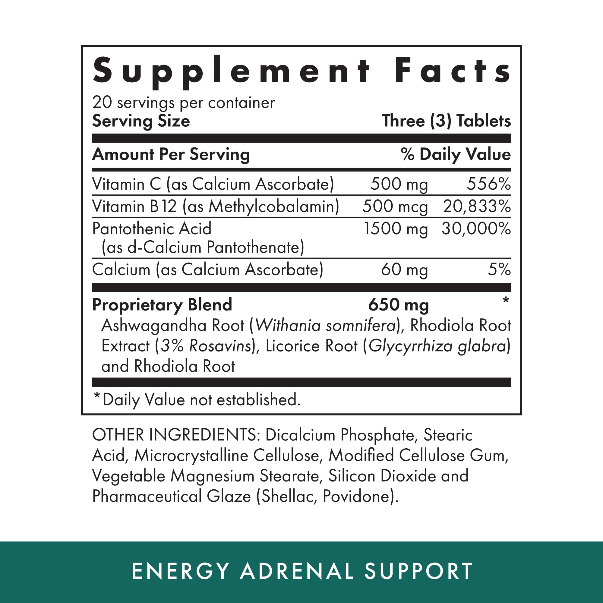 MICHAEL'S Acide pantothenique 500mg: soutien du métabolisme énergétique.