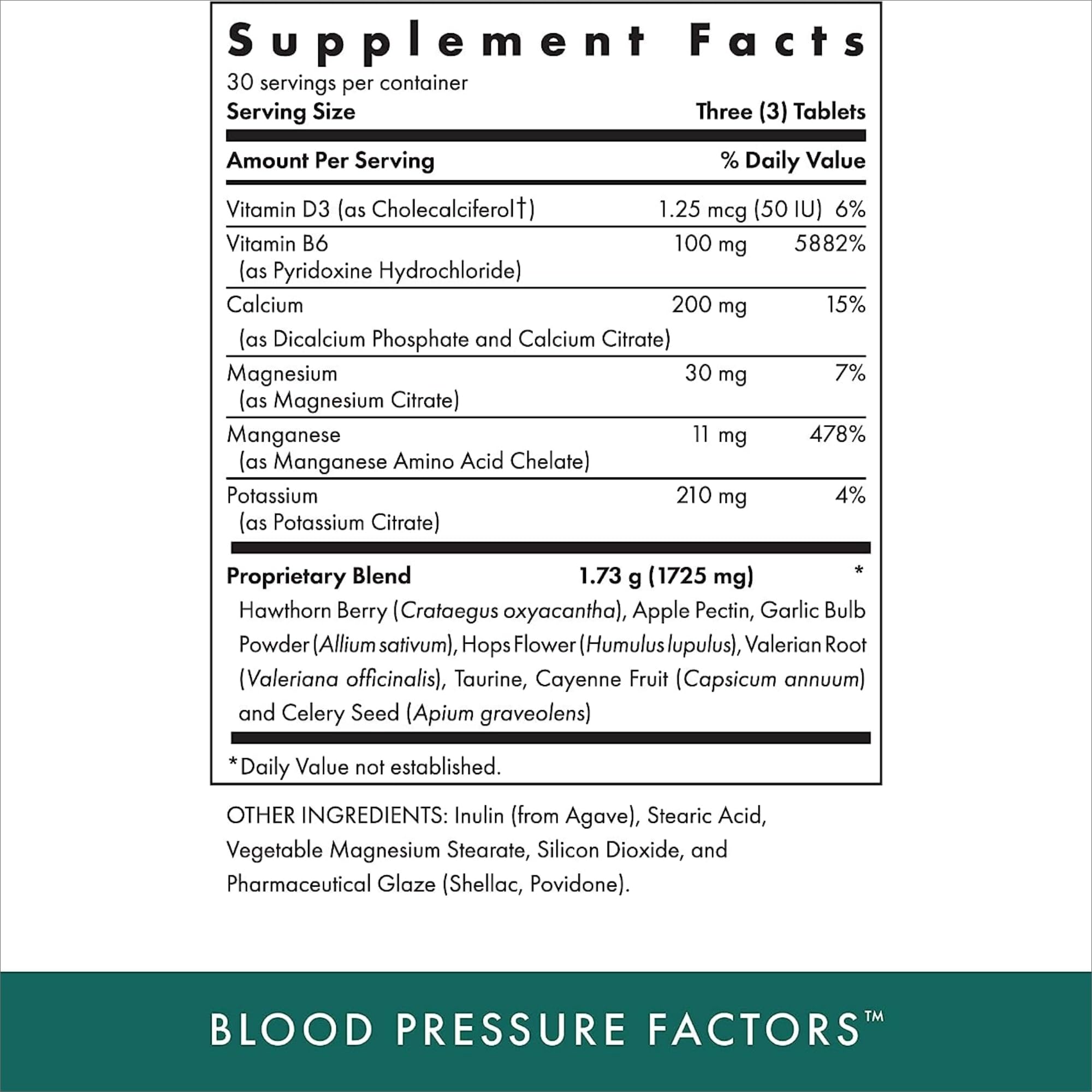 MICHAEL'S Blood Pressure Factors - comprimés végétariens, soutien quotidien possible