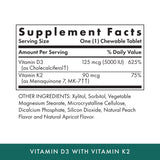 MICHAEL'S D3 K2 saveur abricot, favorise l'absorption du calcium vers les os.