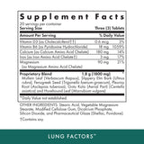 Étiquette MICHAEL'S Lung Factors avec liste d'ingrédients et kasher