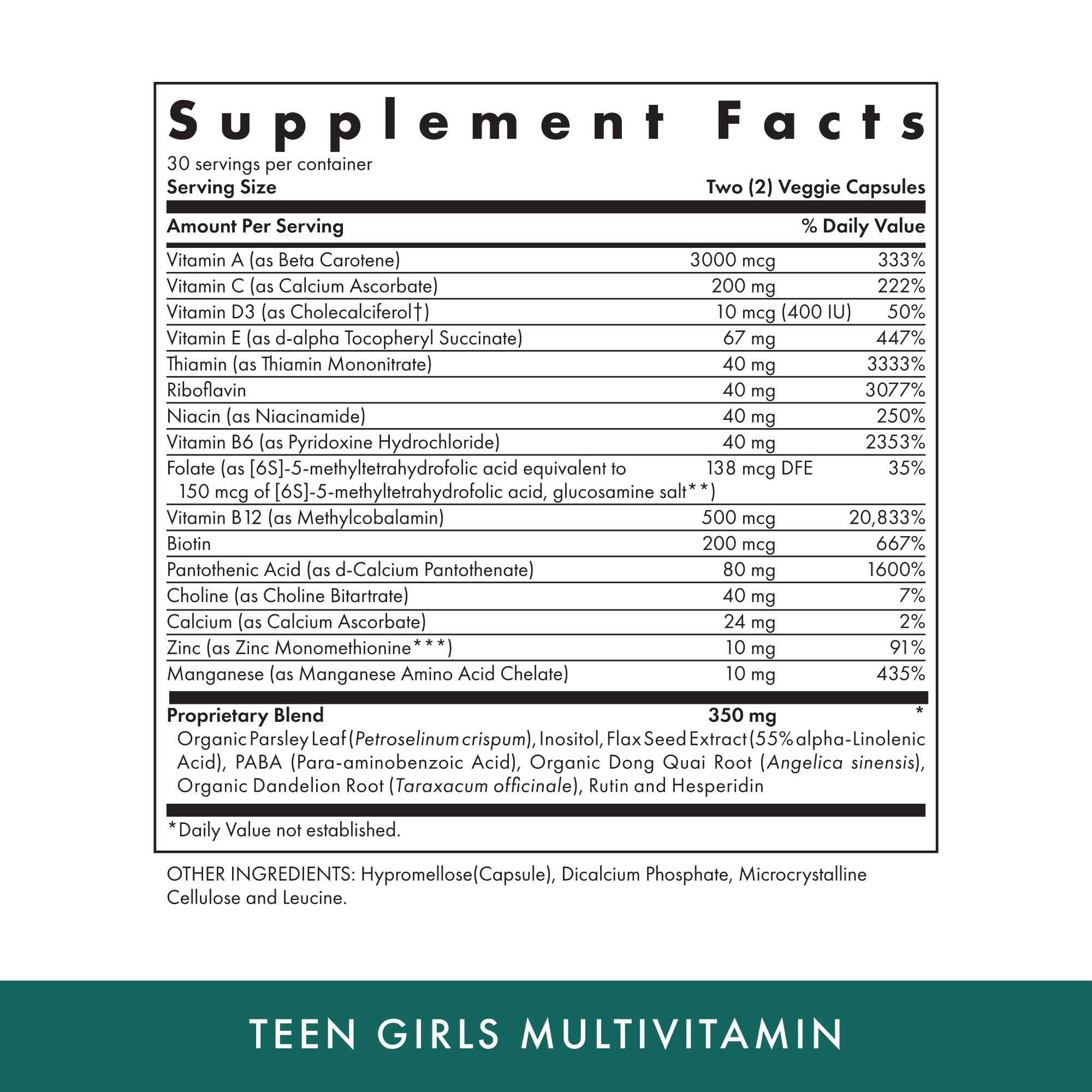 MICHAEL'S multivitamine adolescentes — capsules faciles à avaler pour routine quotidienne.