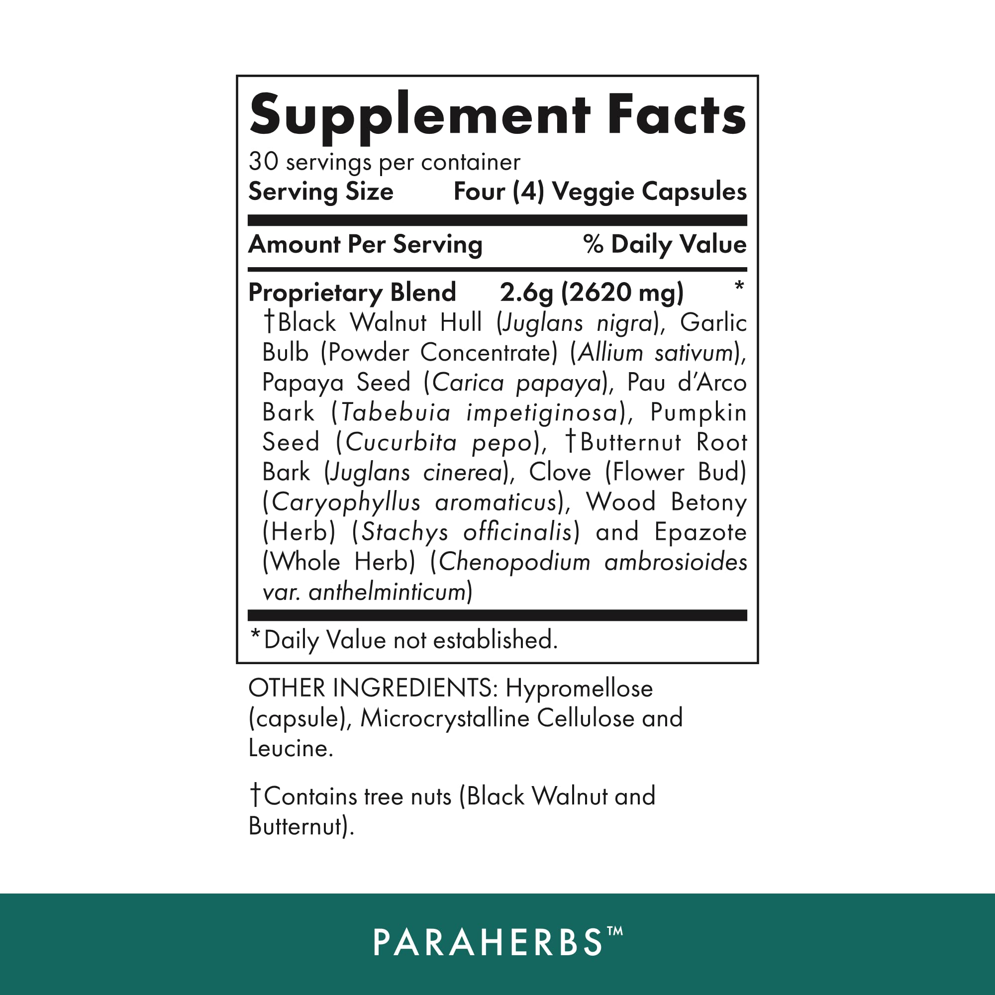 MICHAEL'S Paraherbs, boîte 120 capsules, présentation claire pour la régularité digestive.