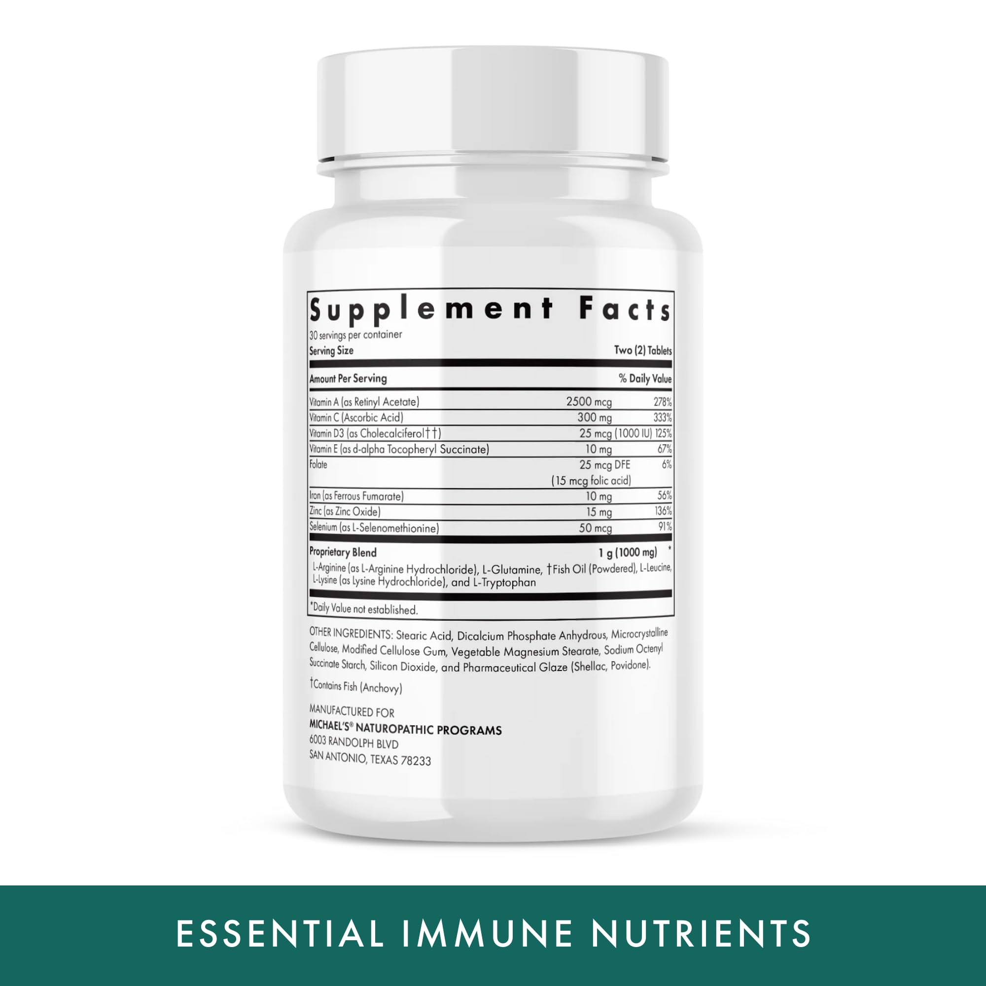 MICHAEL'S Tablettes vitamine C et zinc — soutien immunitaire potentiel.