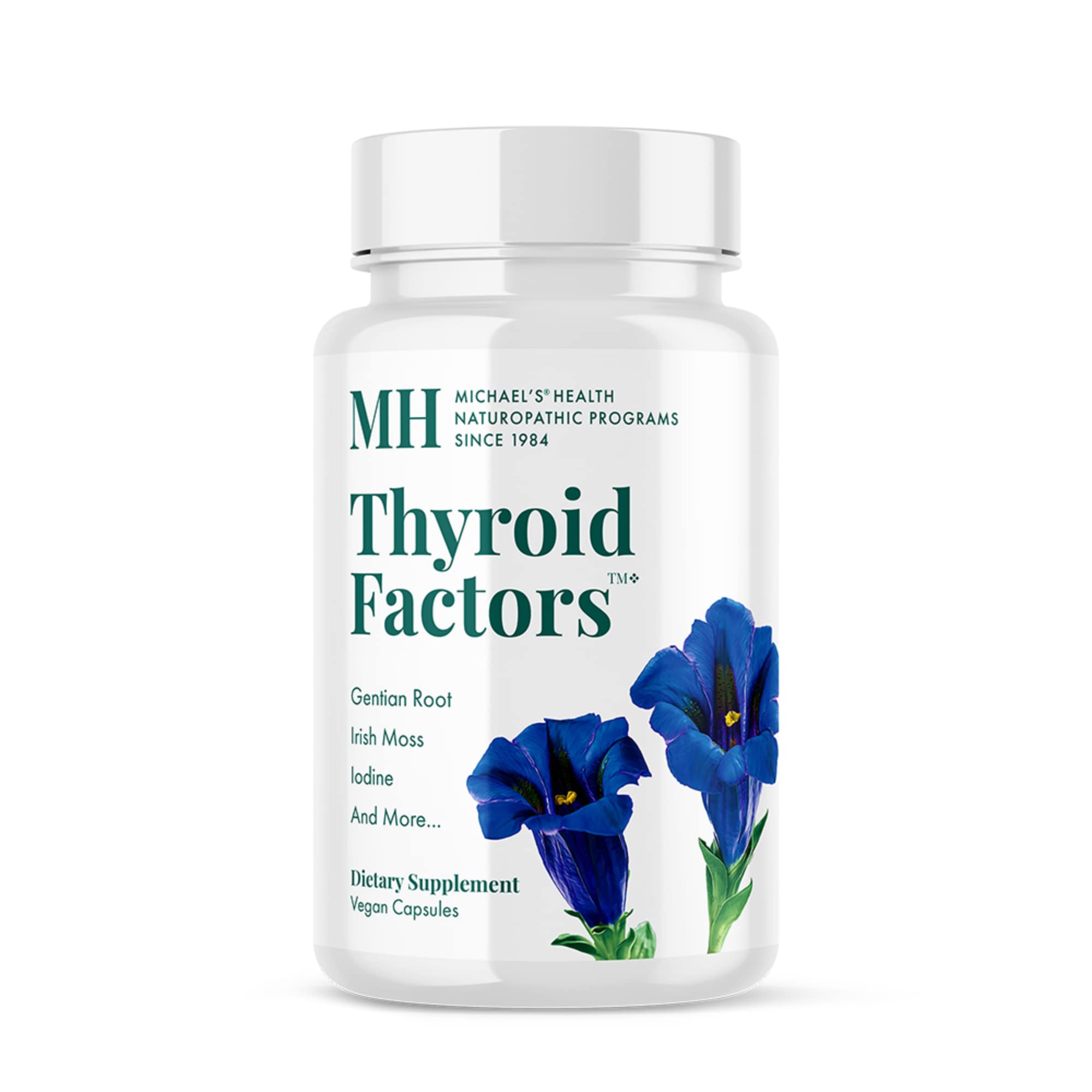 MICHAEL'S Facteurs Thyroïdiens bouteille avec capsules véganes faciles à avaler