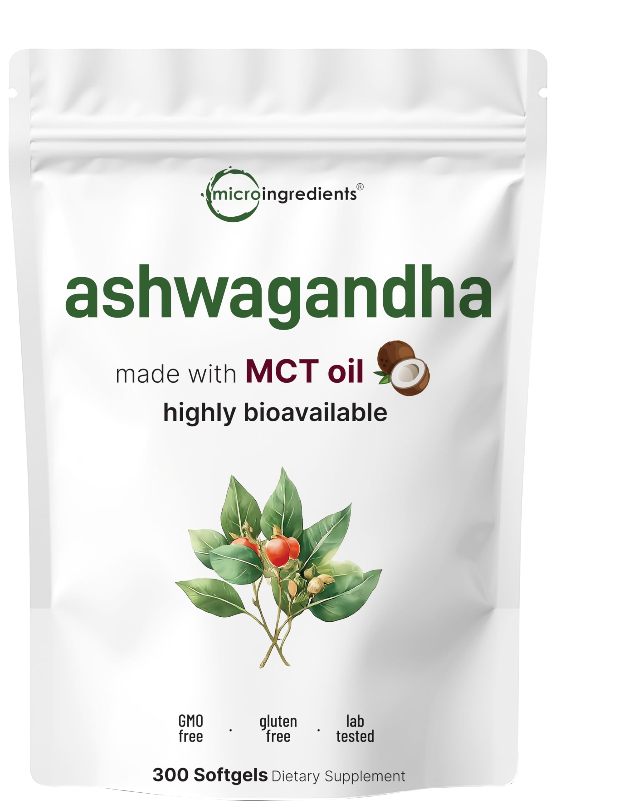 Micro Ingredients Ashwagandha, bouteille-capsules, intégration facile dans la routine.