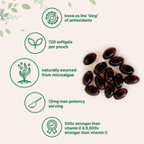 Capsules molles Astaxanthine Micro Ingredients faciles à avaler sans arrière-goût