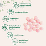 Absorption rapide grâce à la forme active methylcobalamin pour énergie quotidienne.