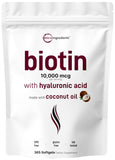 Gélules Micro Ingredients biotine et acide hyaluronique pour cheveux et peau