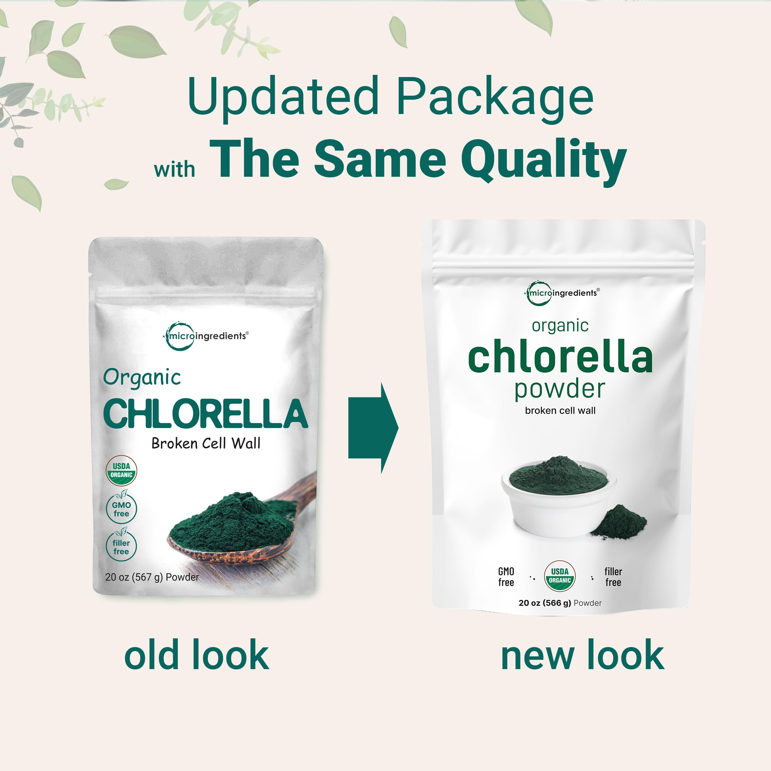 Micro Ingredients chlorelle: utilisation facile dans les smoothies pour un apport végétal.