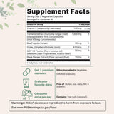 Curcuminoïdes 95% Micro Ingredients, gélules faciles à avaler pour utilisation pratique.