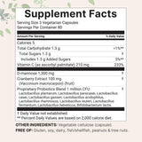 Micro Ingredients D-Mannose canneberge, capsules bouteille pour équilibre du microbiote et confort quotidien