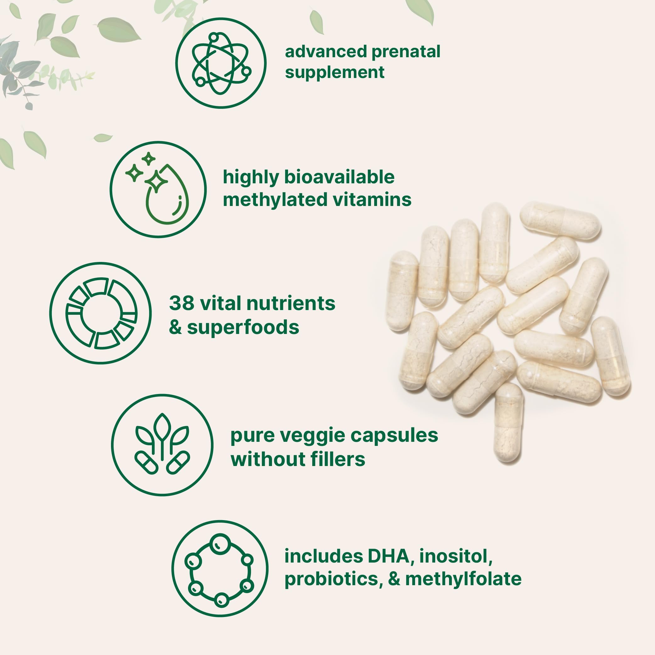 Micro Ingredients Prenatal, DHA Omega-3 en capsules, soutien potentiel au développement cérébral