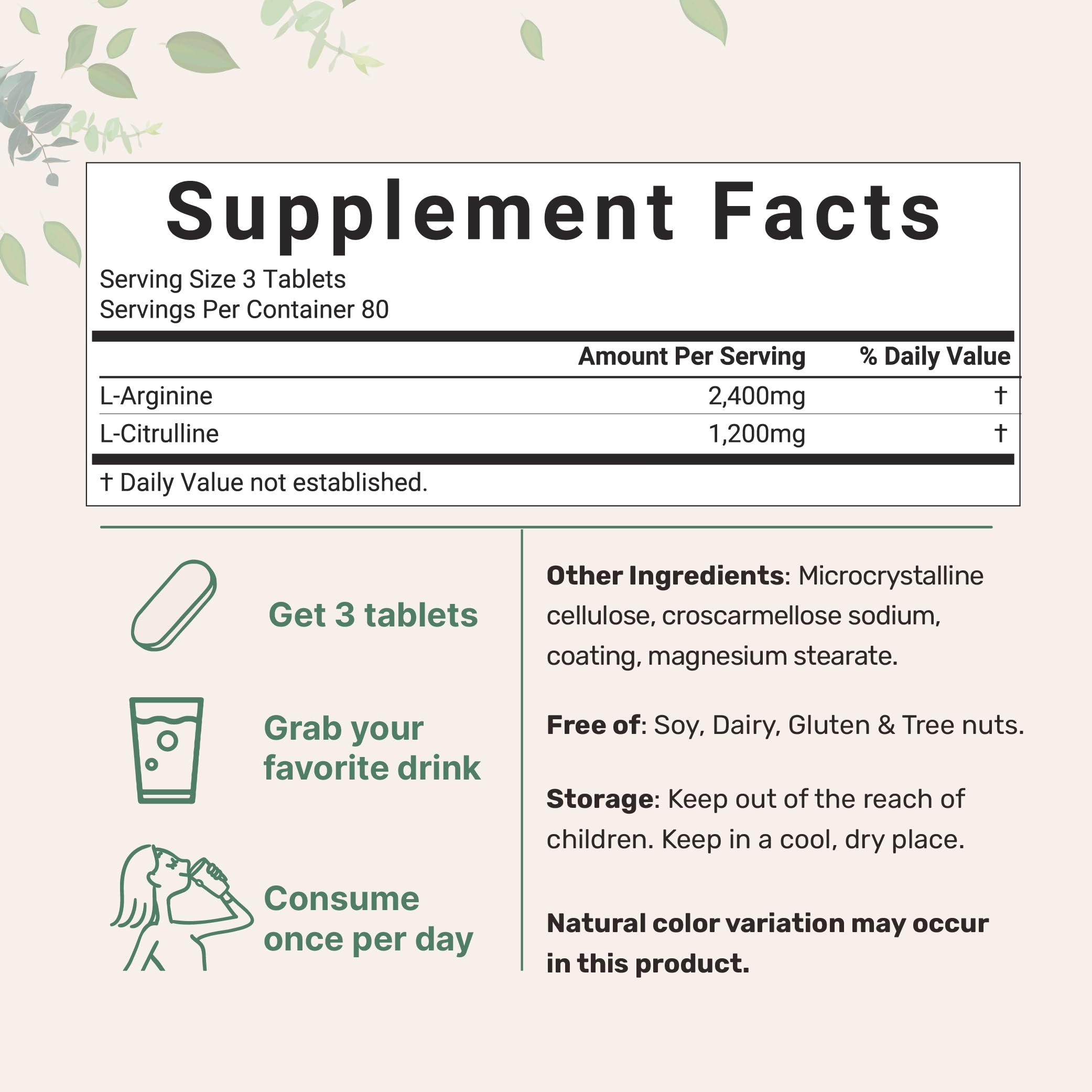 Micro Ingredients dose 3600mg L-Arginine et L-Citrulline – potentiel d'amélioration de la performance.