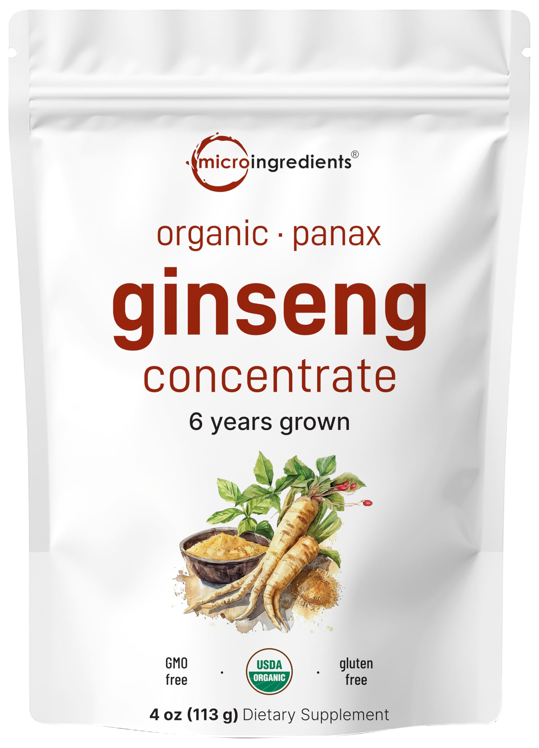 Micro Ingredients ginseng rouge Coréen en poudre 200:1, énergie durable.