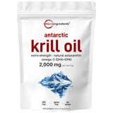 Micro Ingredients huile de krill softgels dans la boîte, pratique pour les oméga-3.