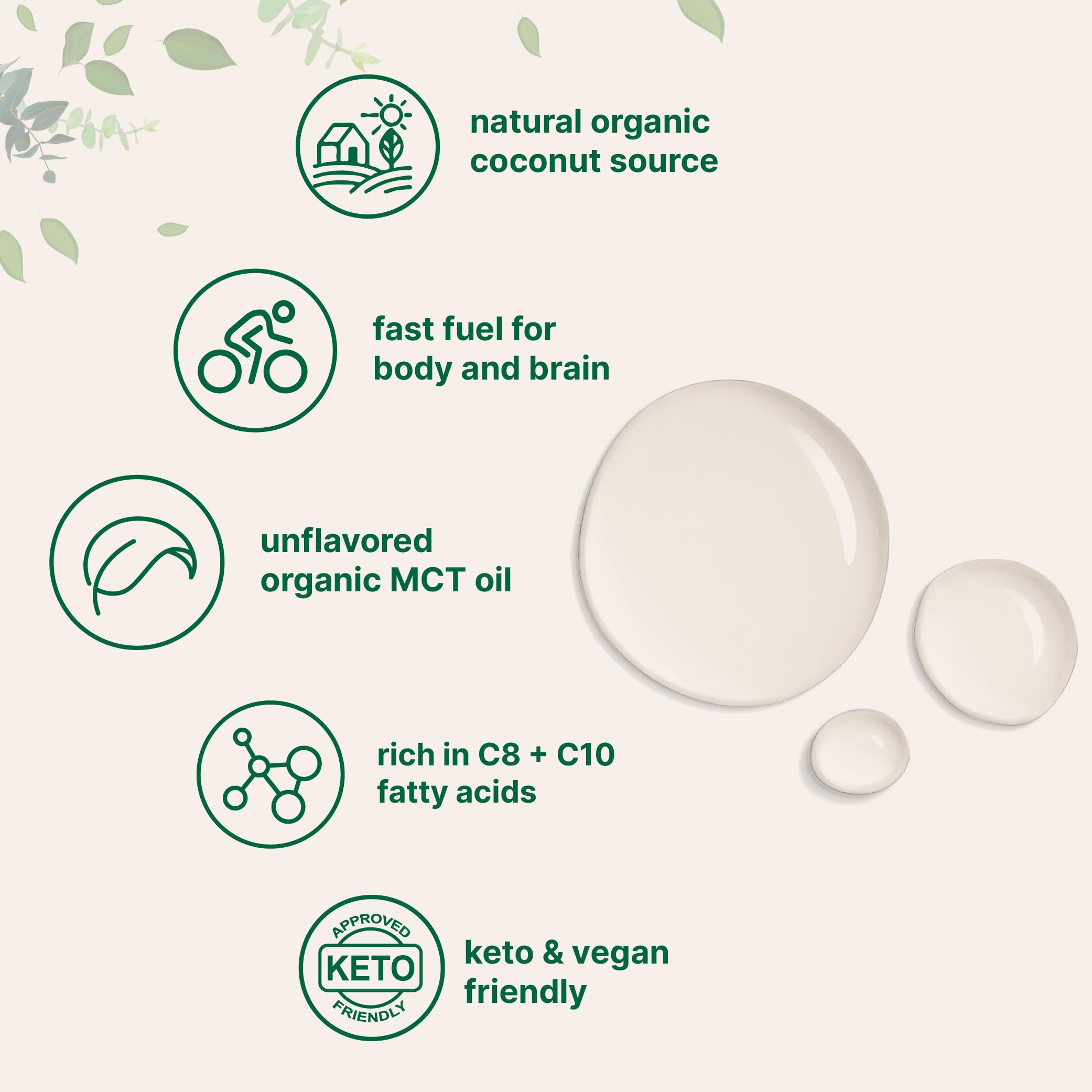 Ajout facile d’huile MCT Micro Ingredients dans le café, texture neutre.