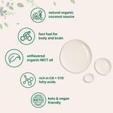 Ajout facile d’huile MCT Micro Ingredients dans le café, texture neutre.