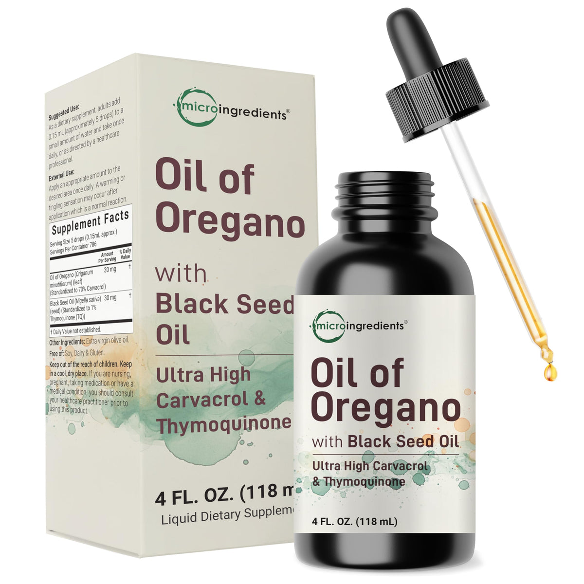 huile-origan-nigelle Micro-Ingrédients flacon-pipette pratique pour dosage quotidien.