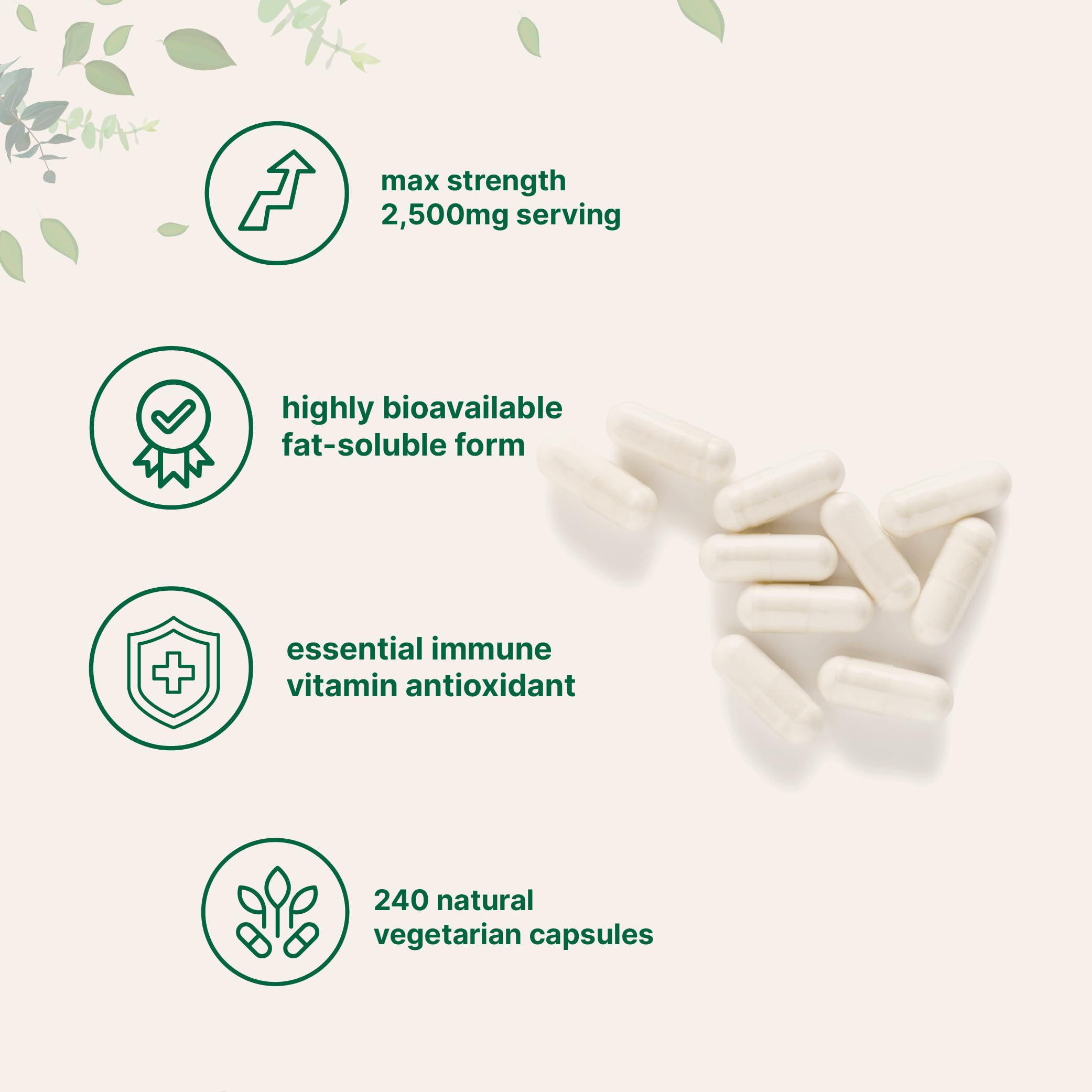 Livraison liposomale: meilleure absorption potentielle de la vitamine C.