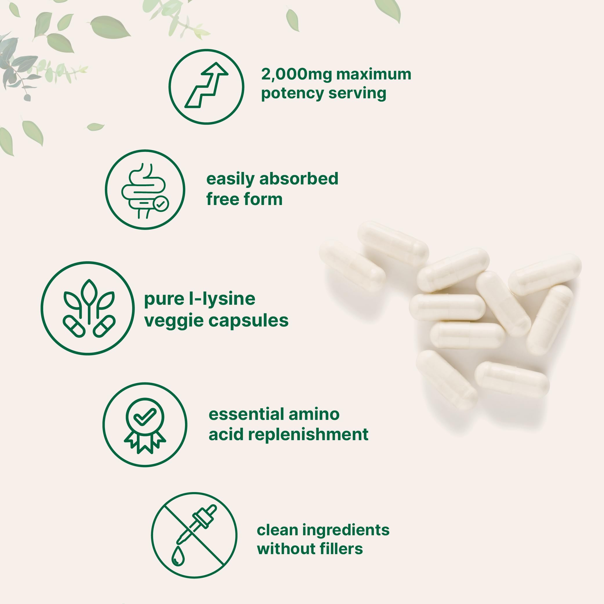 Portion de 2000 mg pour une dose élevée, Micro Ingredients.
