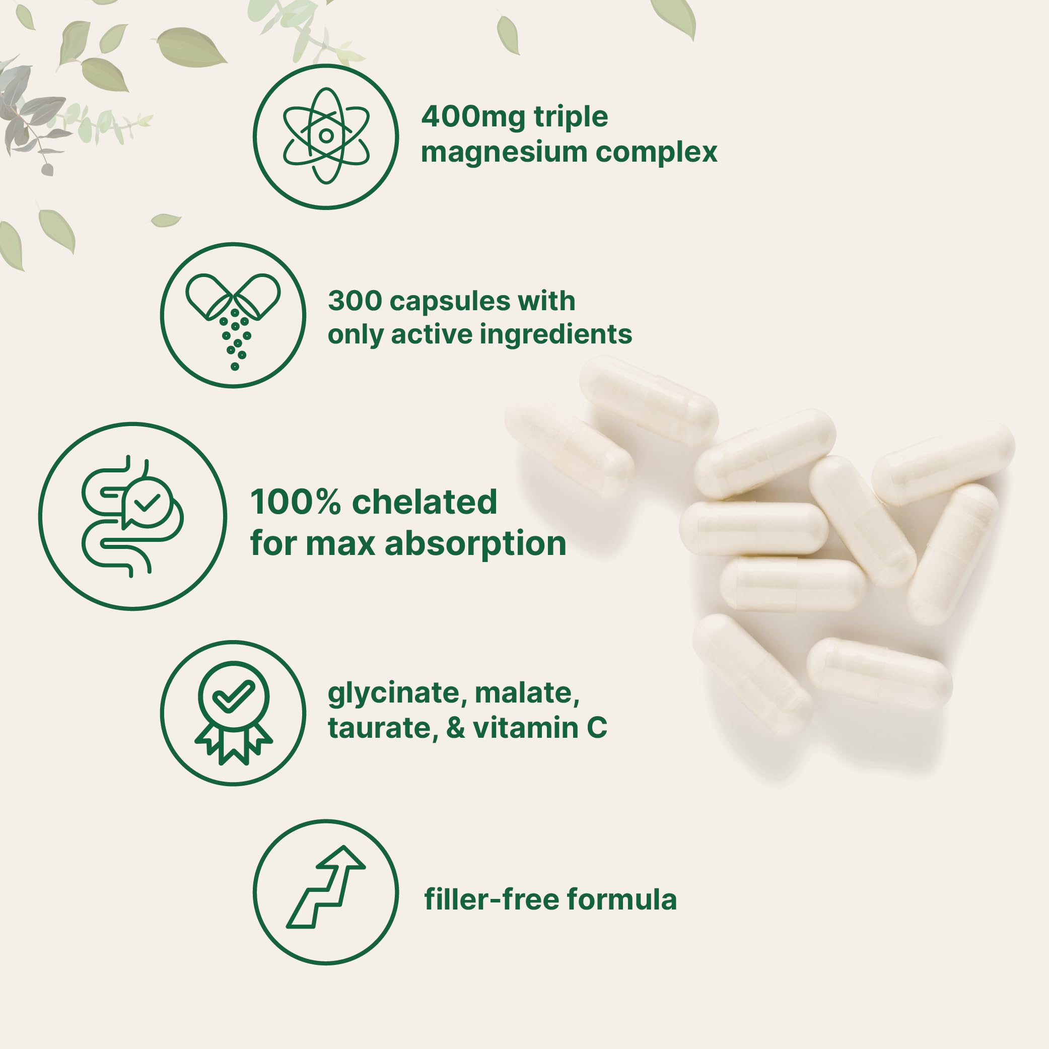 Micro Ingredients Magnesium avec vitamine C – Visuel montre association pour énergie et protection cellulaire