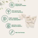 Micro Ingredients Magnesium avec vitamine C – Visuel montre association pour énergie et protection cellulaire