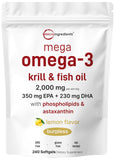 Bouteille Micro Ingredients Mega Omega-3 pour prise quotidienne et absorption optimisée.