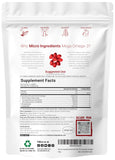 Gélules Micro Ingredients Mega Omega-3 au goût citron pour une expérience agréable.