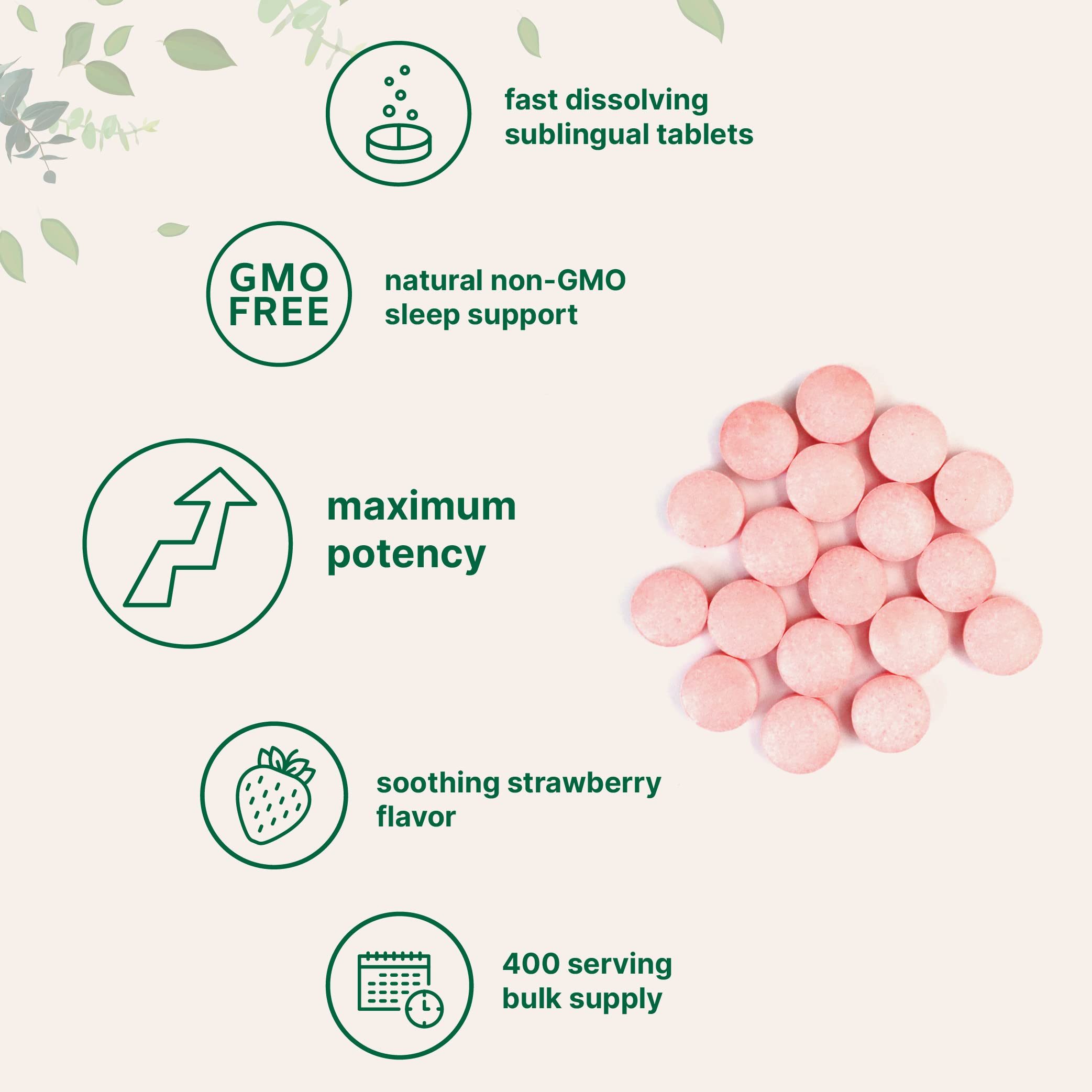 Mélatonine Micro Ingredients sans gluten et sans OGM, formule pure et adaptée.
