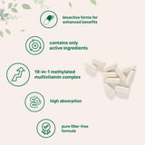 Micro Ingredients Multivitamine méthylée Pure – étiquette claire pour vérifier les ingrédients.