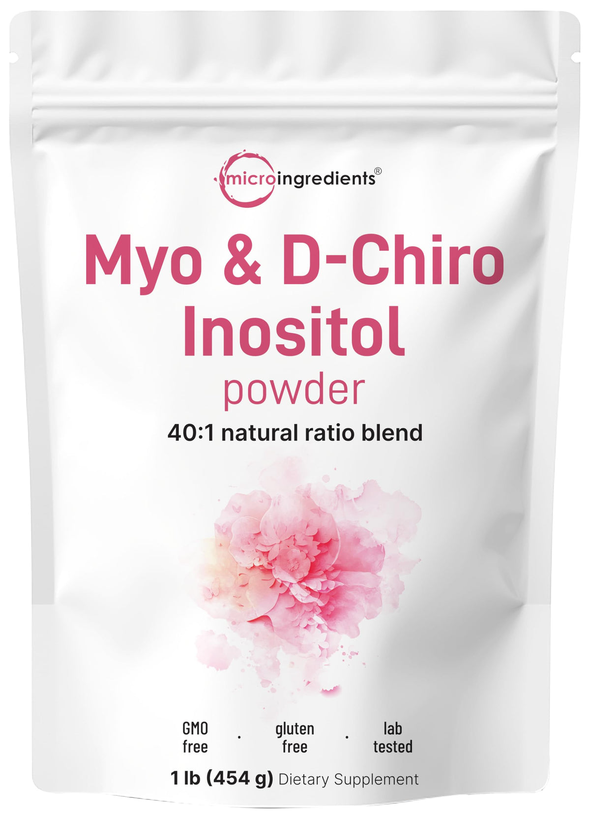 Micro Ingredients Myo-Inositol et D-Chiro Inositol — emballage prêt à démarrer votre routine santé