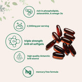 Micro Ingredients oméga-3 EPA et DHA avec astaxanthine, soutien potentiel.