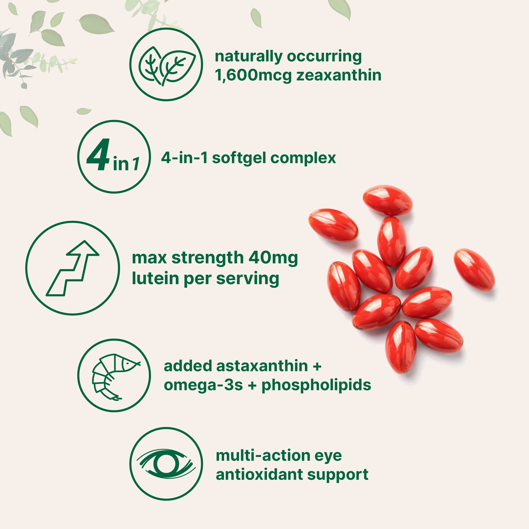 Association Omega-3 DHA/EPA dans Micro Ingredients pour la santé visuelle