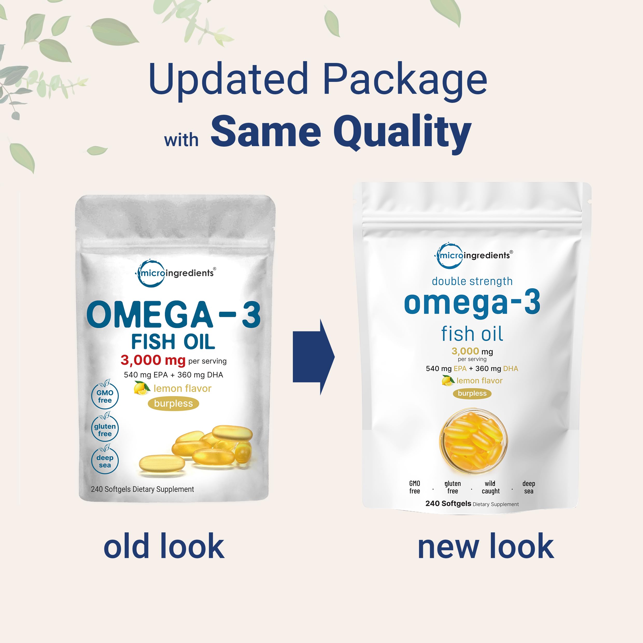 Micro Ingredients Omega3 capsules enteric, démontrant la technologie pour digestion agréable