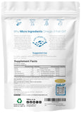 Micro Ingredients Omega3 goût citron, capsules enteric pour digestion confortable