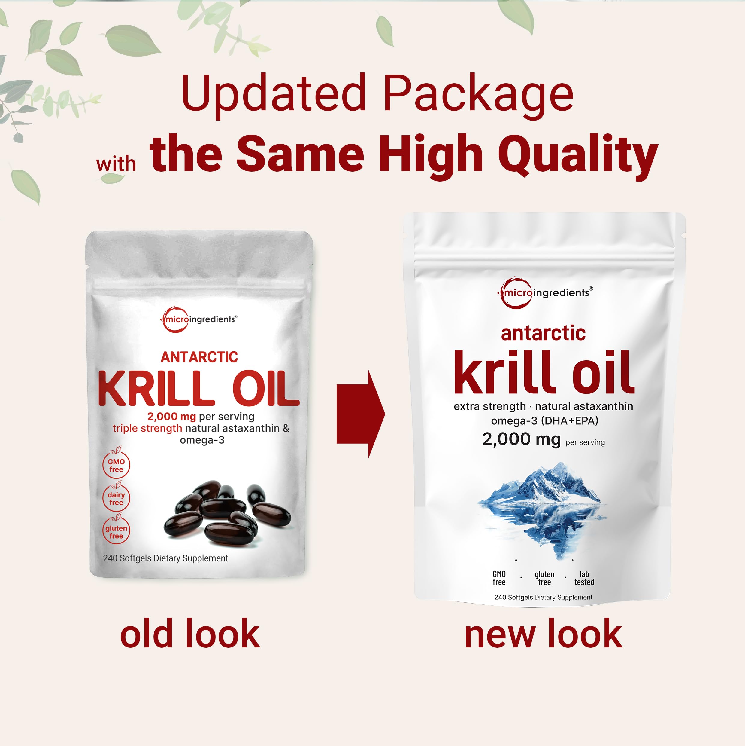 Micro Ingredients phospholipides naturels krill pour une meilleure assimilation.