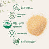 Micro Ingredients poudre d’ail biologique pour assaisonnement de viandes et rôtis.